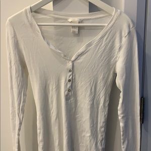 H&M cotton long sleeve with buttons